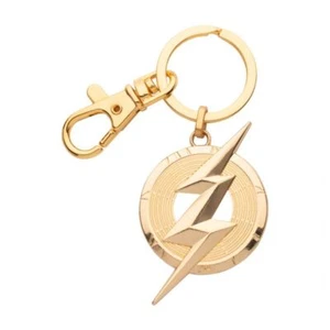 DC Comics The Flash Logo Brustplatte leuchtet im Dunkeln Schlüsselanhänger - 3,5 cm x 4,8 cm - Bild 1 von 7