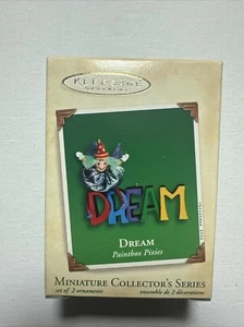 NEW 2002 Hallmark Keepsake Ornaments # 1 Paintbox Pixies Series Miniature DREAM - Picture 1 of 4