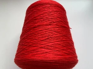 Ca. 900g Konenwolle Garn Merino-Seide Art. KALI HANKS 3750 Knallrot 100g/≈375m - Bild 1 von 4