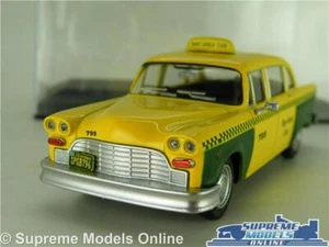 CHECKER A11/A12 TAXI MODEL CAR SAN FRANCISCO AMERICAN 1980 YELLOW 1:43 + CASE K8 - Picture 1 of 4