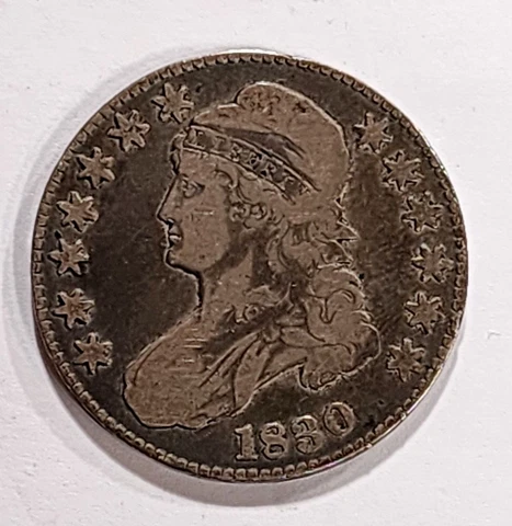 1830 Capped Bust Silver Half Dollar 50c (491) Cover