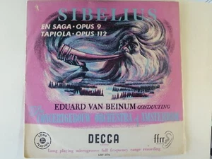 SIBELIUS - En Saga / Tapiola - Van Beinum - UK 1955 DECCA LXT 2776 - LP - Picture 1 of 2