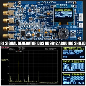 DDS AD9912 Arduino Shield RF Signal Generator 600 MHz @1.3 GHz WITHOUT ARDUINO - Picture 1 of 11