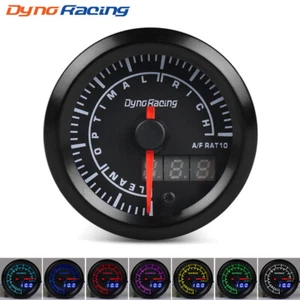 2" 52mm Digital & Pointer 7 Color LED Narrowband Car Air Fuel Ratio Gauge Meter - Picture 1 of 9