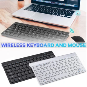 Mini Wireless Keyboard And Mouse Set Waterproof 2.4G For Mac Apple PC Computer - Picture 1 of 14