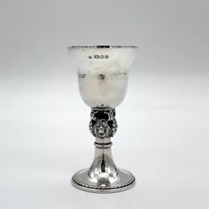 Cáliz de vino de plata esterlina moderna de principios del siglo XX Londres 1937 Omar Ramsden - Imagen 1 de 6