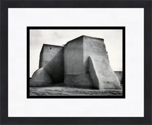 Ansel Adams Saint Frances Kirche Ranchos de Taos fast neuwertig individueller gerahmter Druck - Bild 1 von 1
