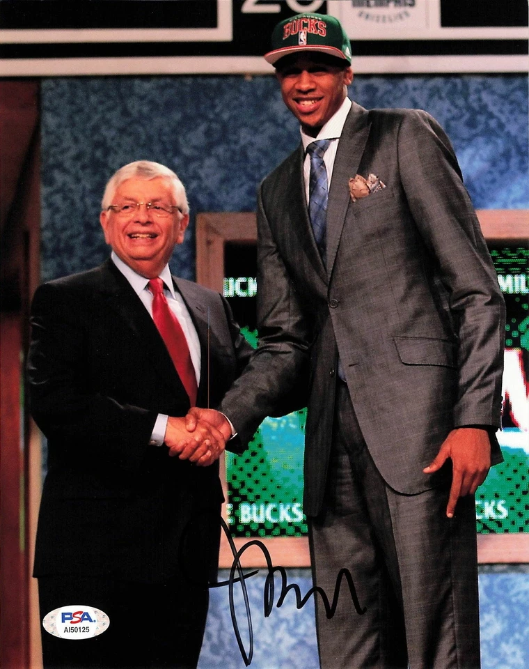 Foto firmada por John Henson 8x10 PSA/DNA Milwaukee Bucks autografiada Foto 1 de 1