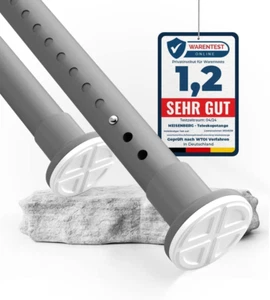 MEISENBERG Bastone per Tenda Estensibile 210-260Cm, Ø32Mm - Bianco - Asta per Te - Foto 1 di 12