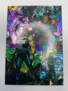 1992 COMIC IMAGES THE PUNISHER WAR JOURNAL ENTRY PRISM #3 DEATHWISH - Picture 1 of 7