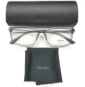 Prada Brille Glasses VPR 03Y 08U-1O1 Transparent Grau 56-17-150 mit Etui - Bild 1 von 9