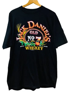 Vintage Jack Daniel's No 7 Whiskey Graphic T Shirt Made in USA Single Stitch XL - Picture 1 of 7