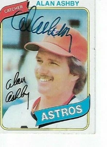 ALAN ASHBY SIGNED 1980 TOPPS #187 - HOUSTON ASTROS - Picture 1 of 1