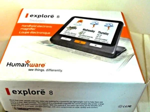 s808 Humanware Explore 8 inch Handheld Electronic Video Magnifier Portable Low - Picture 1 of 5