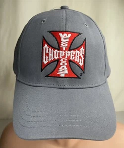 Cappello Vintage West Coast Choppers Y2K Moto Grigio e Nero Jesse James H3 Berretto NOS - Foto 1 di 11