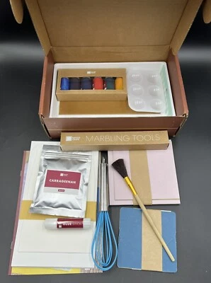 KiwiCo Maker Crate Marbled Paper Designs Kit OPEN BOX DIY Crafts Homemade - Image 1 of 4