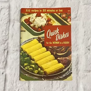 Quick Dishes For The Woman In A Hurry Culinary Arts Institute Cookbook 1955 - Imagen 1 de 5