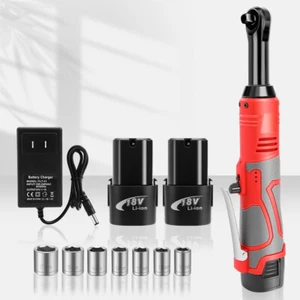 3/8" verlängerter Akku-Ratschenschlüssel 60 N.m 0 ~ 400 U/min regelbarer Auslöser - Bild 1 von 10