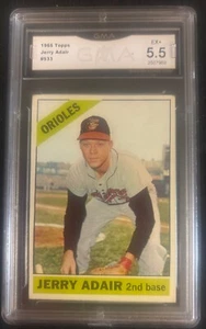 1966 Topps #533 Jerry Adair GMA 5.5 High Number short print Card - Picture 1 of 2
