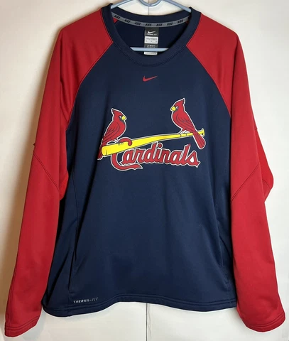 NIKE Therma-Fit Cardinals Graphic Print Crew Neck Sweatshirt Pockets - Men's XL Cover