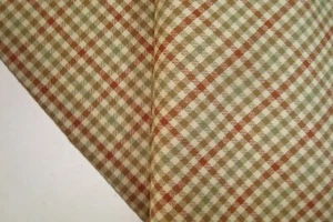 2.77 yds Crossville Wool Fabric Luxury Super 120s Suiting 8.5 oz Rust Check 100" - Picture 1 of 10