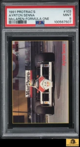 1991 Protrac's Formula One McLaren Ayrton Senna #103 PSA 9 MINT - Picture 1 of 3