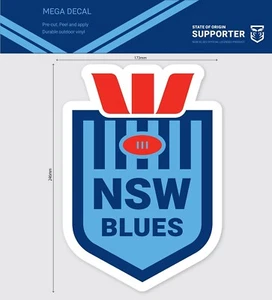 62851 NEW SOUTH WALES BLUES STATE OF ORIGIN CAR SPOT STICKER MEGA DECAL SOO NSW - Foto 1 di 1