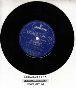 STEVE MILLER BAND Abracadabra 7" 45 rpm vinyl record + juke box title strip - Picture 1 of 2