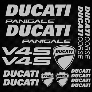 Adesivo Ducati Panigale V4 S adesivo laterale vinile decals per carrozzeria e casco - Foto 1 di 9