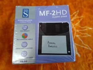 WHSmith Windows/Dos Formatted MF-2HD 20 Floppy Blank Disks Amiga,Atari,IBM/PC - Bild 1 von 6
