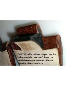New Mens Timex Brown Padded Genuine Leather 11mm Watch Band Special Notch Ends - Picture 1 of 9