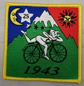 Bicycle Day Trip 1943 Albert Hofmann Embroidered Patch Iron on patch - Picture 1 of 4