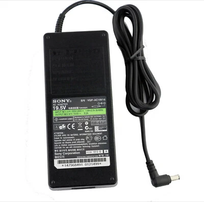 Original AC Adapter Charger for Sony VGP-AC19V46 PCGA-AC19V8 19.5V 6.2A 120W - Image 1 of 4