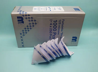 MIPA Lacksiebe 125µ + 190µ, 10+250St. Nylonsieb, Schnellsieb, Strainer, Farbsieb
