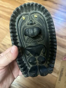 Vintage Coco Joe's Hawaii Tiki Tray Lava Figure Natural SeaShell Eyes - Picture 1 of 4