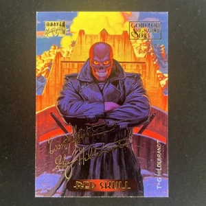 Marvel Universe 1994 Gold Signature Series Teschio Rosso - Foto 1 di 2