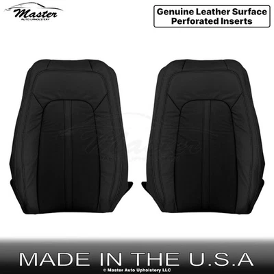 Fundas de asiento de repuesto de ébano para Lincoln MKZ 2017-2020 de cuero perfecto Foto 1 de 4