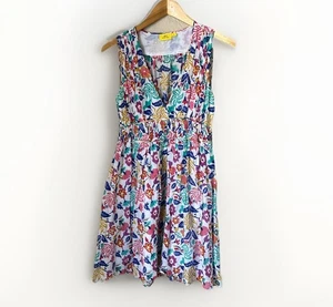 Mini Vestido Roberta Roller Rabbit Mezcla Algodón Seda Floral - Imagen 1 de 8