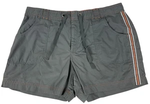 Pantalones Cortos St. Johns Bay Active Para Mujer Talla XL Gris Naranja Rayas Poliéster - Imagen 1 de 8