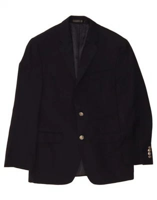 MICHAEL KORS Mens 2 Button Blazer Jacket UK 36 Small Black Wool CX02 - Image 1 of 3