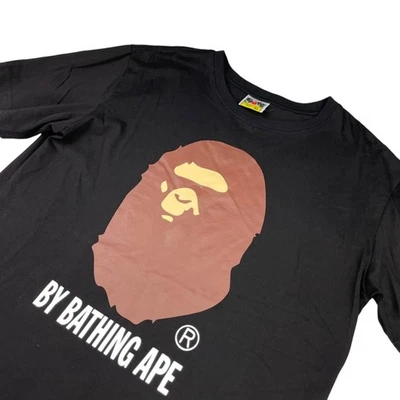 Camiseta A Bathing Ape Para Hombre 100% Algodón S/S Cuello Redondo Negra • XL Foto 1 de 4