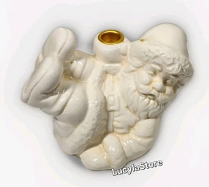 JCPenney Collezione Natale Cono Bruciatore di Incenso Portacandele Babbo Natale Statuina - Foto 1 di 21