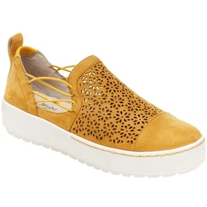 Jambu Women's Erin Slip-On Sneaker Mustard - J1ERN13, Mustard - Picture 1 of 7