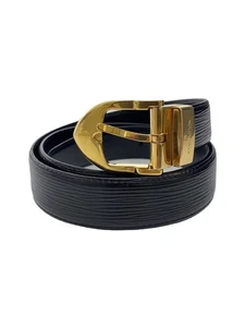 Cinturón de cuero para hombre LOUIS VUITTON, negro, M6832Q - Imagen 1 de 6