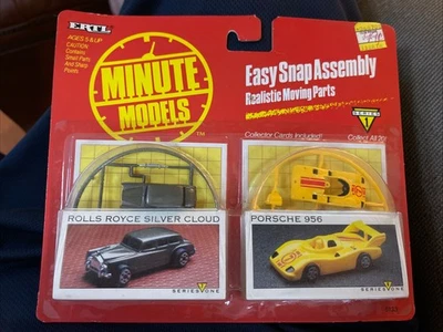 Vintage ERTL Minute Models Rolls Royce Silver Cloud Porsche 956 1990 ser. 1 MIP - Изображение 1 из 2