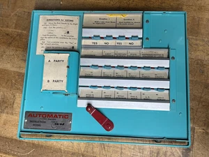 AVM automatic voting machine - vintage instruction model - Picture 1 of 7