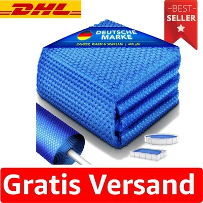 tillvex  Solarabdeckplane 400µm - Rund 500 cm | Umweltfreundlich heizen - Bild 1 von 4