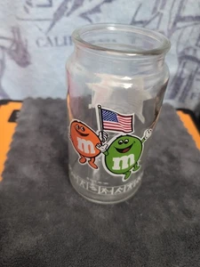 1984 Olympics Games XXIII M&Ms Candy Glass Jar Container Vintage Los Angeles USA - Picture 1 of 10
