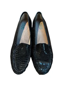 SAS Women's Tripad Simplify-C Black Croc Loafer Slip-on Sz 10.5 - Picture 1 of 10