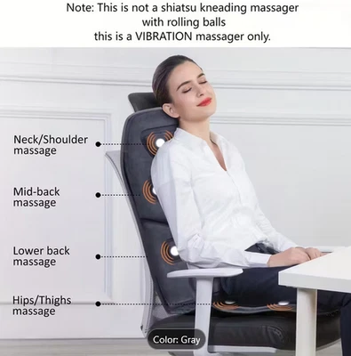 Удобная массажная подушка сиденья с подогревом, 10 вибрационных моторов подогреватель сиденья - Изображение 1 из 4